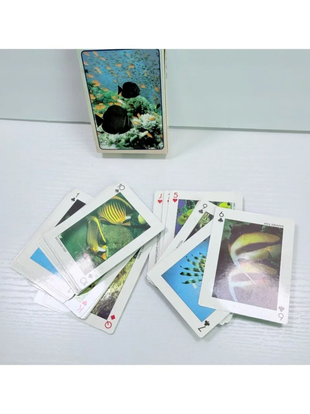 Vintage Ocean Playing Cards Deck Dive The Red Sea Colorful Fish Prints Complete